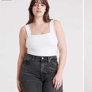 Nuuds Square Neck Tank Bodysuit